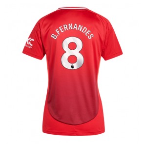 Manchester United Bruno Fernandes #8 Hemmatröja Kvinnor 2024-25 Kortärmad